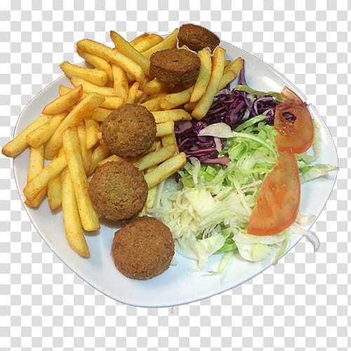 French fries Full breakfast Falafel Frikadeller Junk food, junk food transparent background PNG clipart