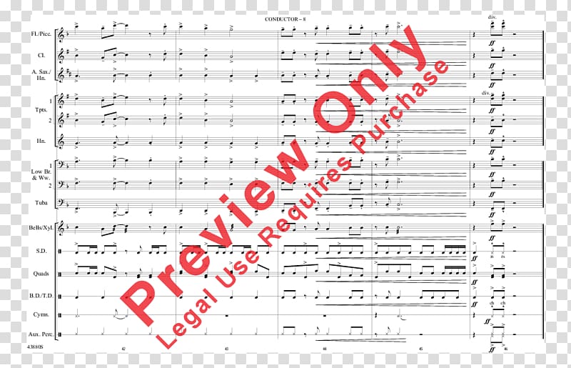 Sheet Music J.W. Pepper & Son Composer Gordon Goodwin's Big Phat Band, sheet music transparent background PNG clipart
