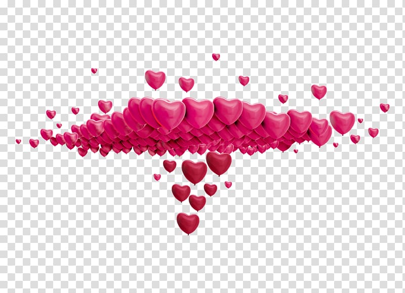 Valentines Day Significant other Qixi Festival Romance Falling in love, Pink Heart transparent background PNG clipart