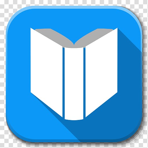 white book logo, blue angle area symbol, Apps Google Play Books transparent background PNG clipart