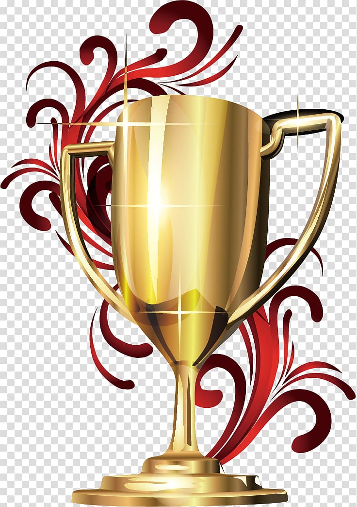 gold trophy cup illustration, Trophy Cup Award , Beautifully award trophy transparent background PNG clipart