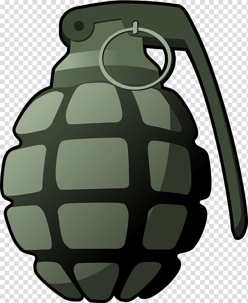 gray throw grenade illustration, Grenade , Grenade F1 transparent background PNG clipart