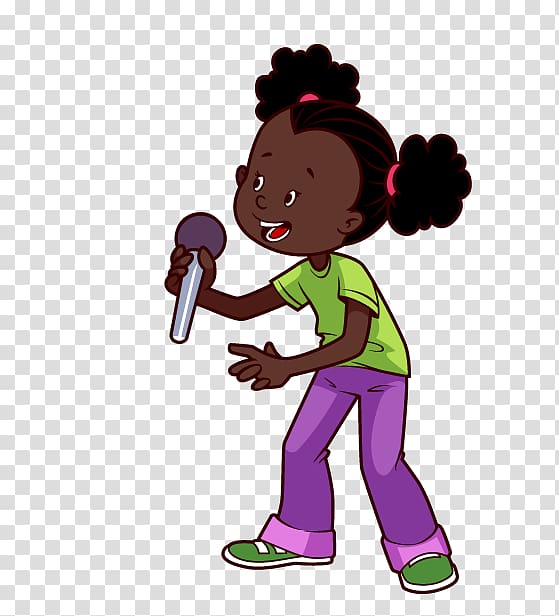 Microphone African American Cartoon , Foreign children transparent background PNG clipart