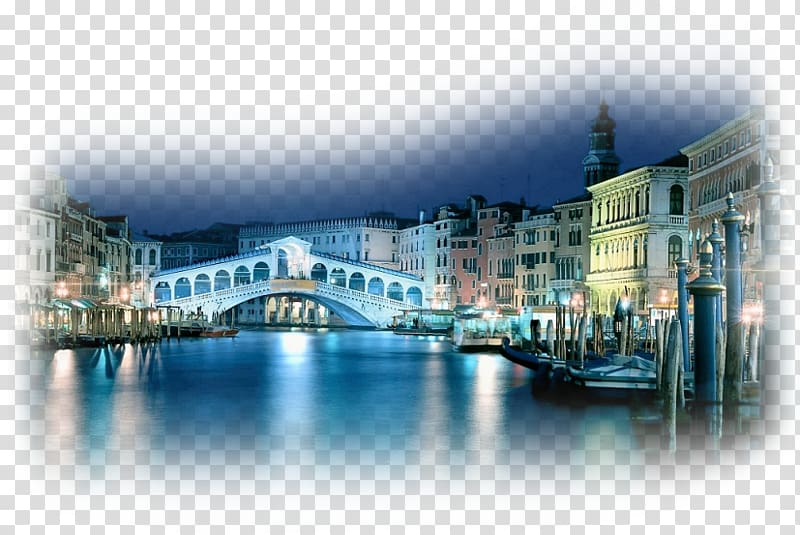 Rialto Bridge Grand Canal Saint Mark's Basilica San Giorgio Maggiore, bridge transparent background PNG clipart