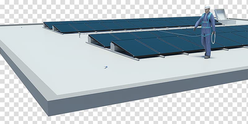Roof Fall protection Guard rail Solar Panels Falling, Solar Power Solar Panels top transparent background PNG clipart