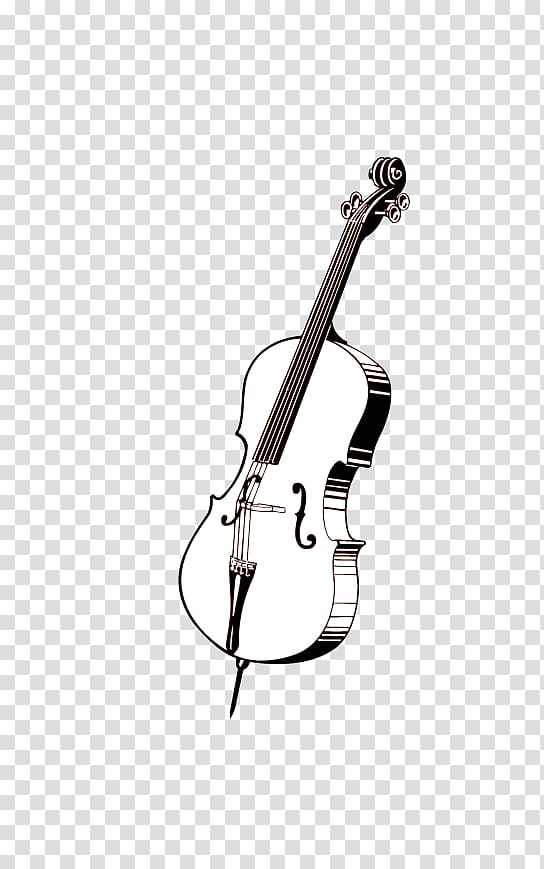 Violin Musical instrument Cello, Hand-painted violin transparent background PNG clipart