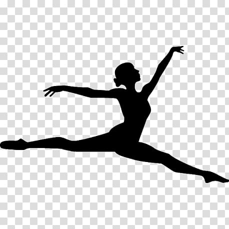 Ballet Dancer Silhouette, Silhouette transparent background PNG clipart