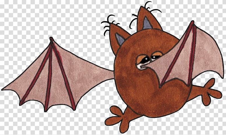 Bat Wing Canidae, Hand-painted bat transparent background PNG clipart