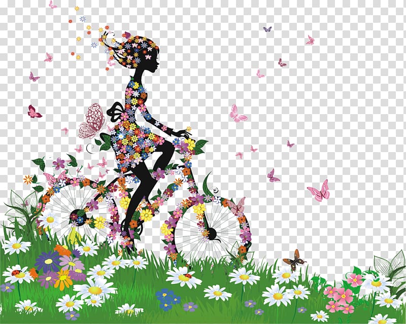 Girl Silhouette Light Woman, Cycling girl transparent background PNG clipart