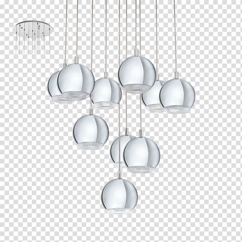 Pendant light Light fixture Chandelier Incandescent light bulb, showroom transparent background PNG clipart