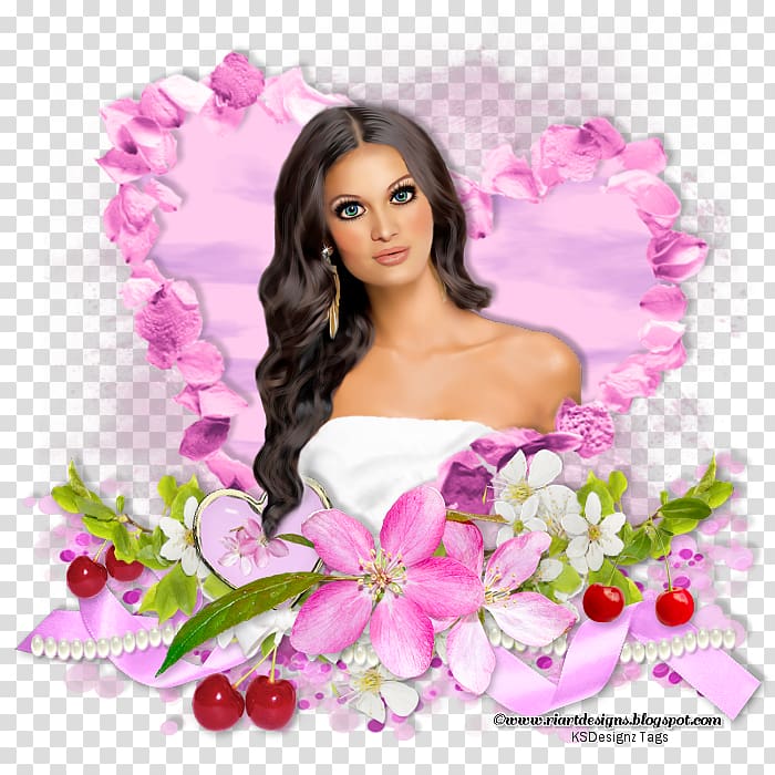 Floral design Flower bouquet Black hair Hair coloring, flower transparent background PNG clipart