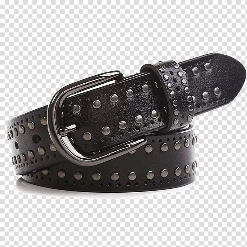 Belt Leather Buckle Jeans Rivet, Rivet leather belt transparent background PNG clipart