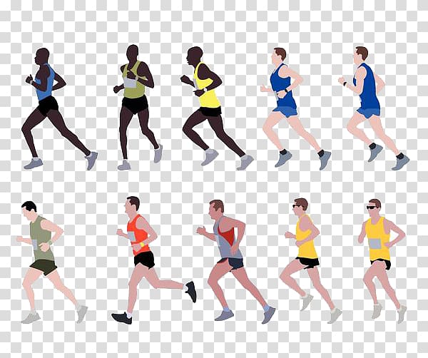 Marathon Running , Running race transparent background PNG clipart