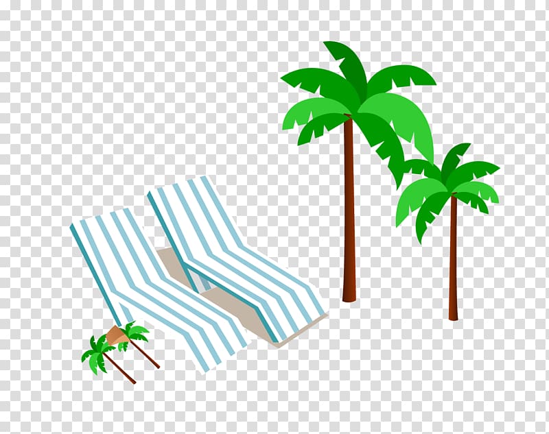 Tree Vecteur Computer file, Beach loungers transparent background PNG clipart
