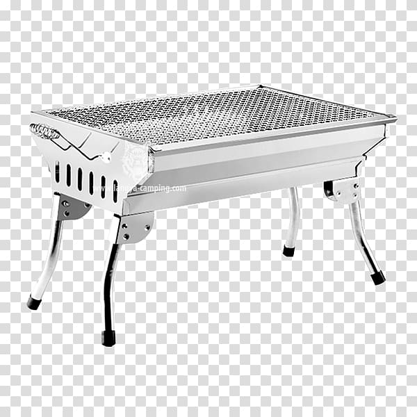 Barbecue Charcoal Stainless steel Portable stove, outdoor grill transparent background PNG clipart