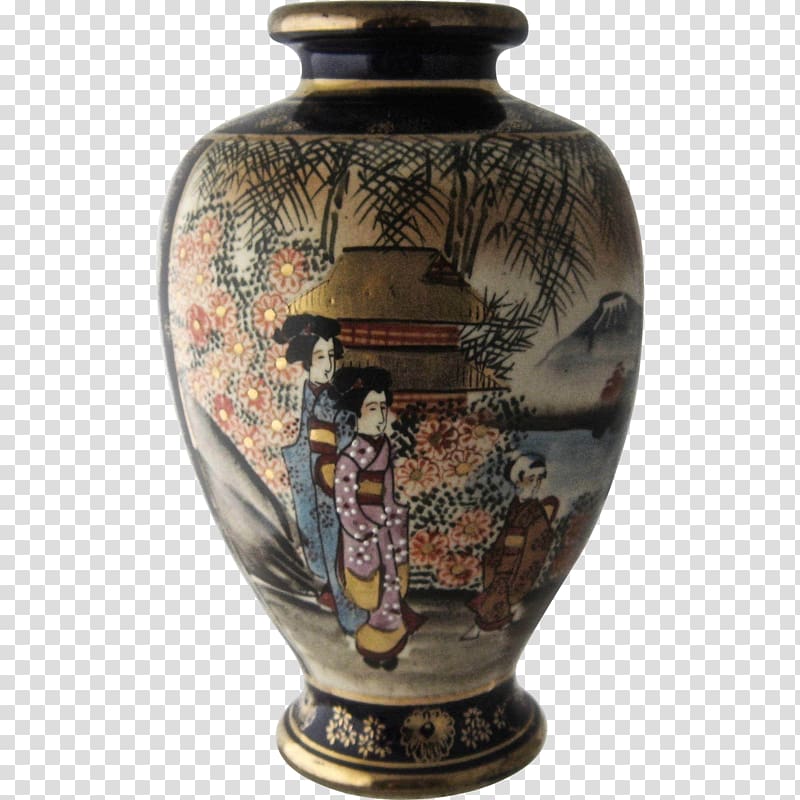 Vase Ceramic Pottery Satsuma ware Paint, vase transparent background PNG clipart