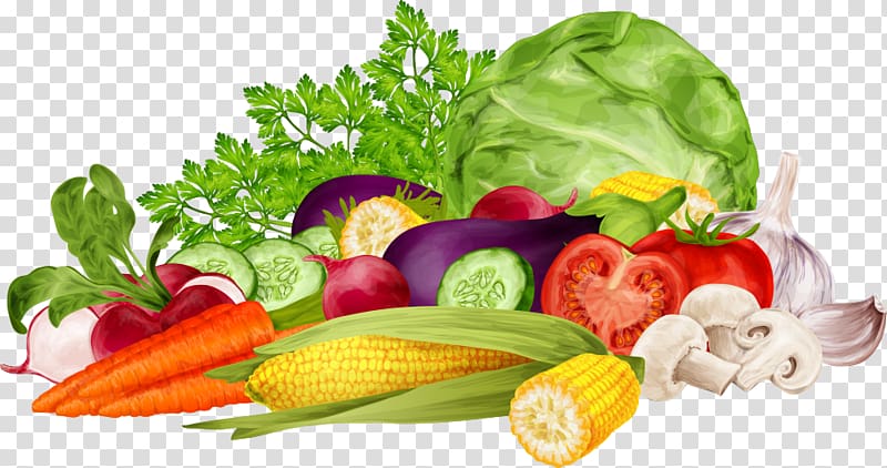 Nutrition Food pyramid Health , A bunch of fresh vegetables transparent background PNG clipart