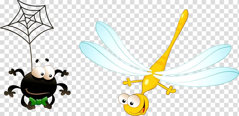 Spider web , Spider Dragonfly transparent background PNG clipart