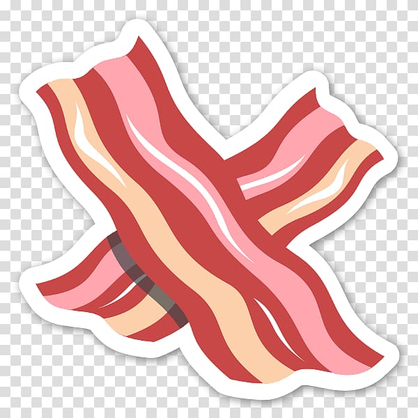 Emoji Bacon Emoticon Text messaging iPhone, bacon transparent background PNG clipart