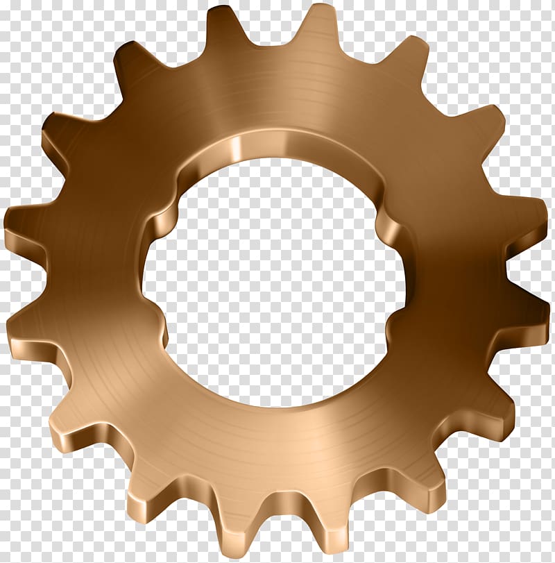 Icon Gear Font Awesome Metal, Copper Gear transparent background PNG clipart