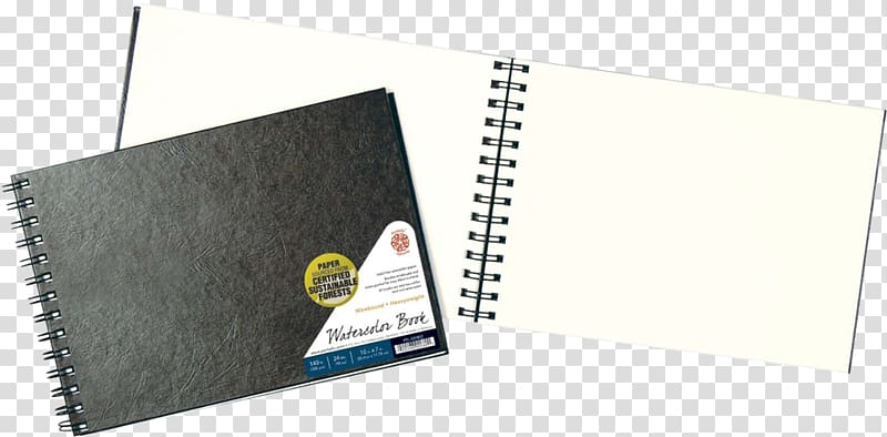 Hardcover Paper Watercolor painting Sketchbook, book transparent background PNG clipart