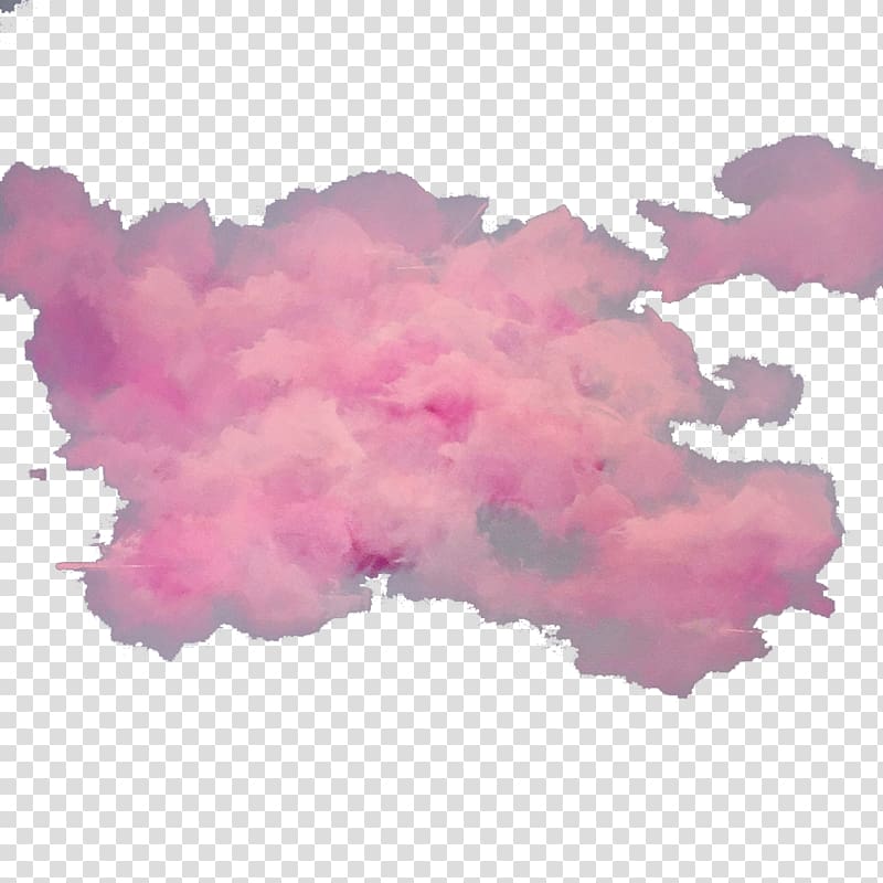Cloud Pink, Free pink clouds pull material transparent background PNG clipart