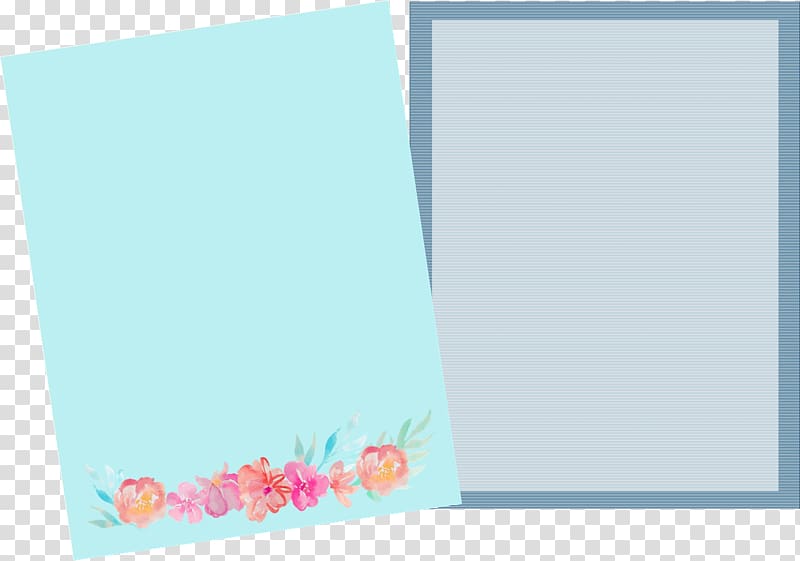 Paper Turquoise Teal Frames Pattern, stationary transparent background PNG clipart