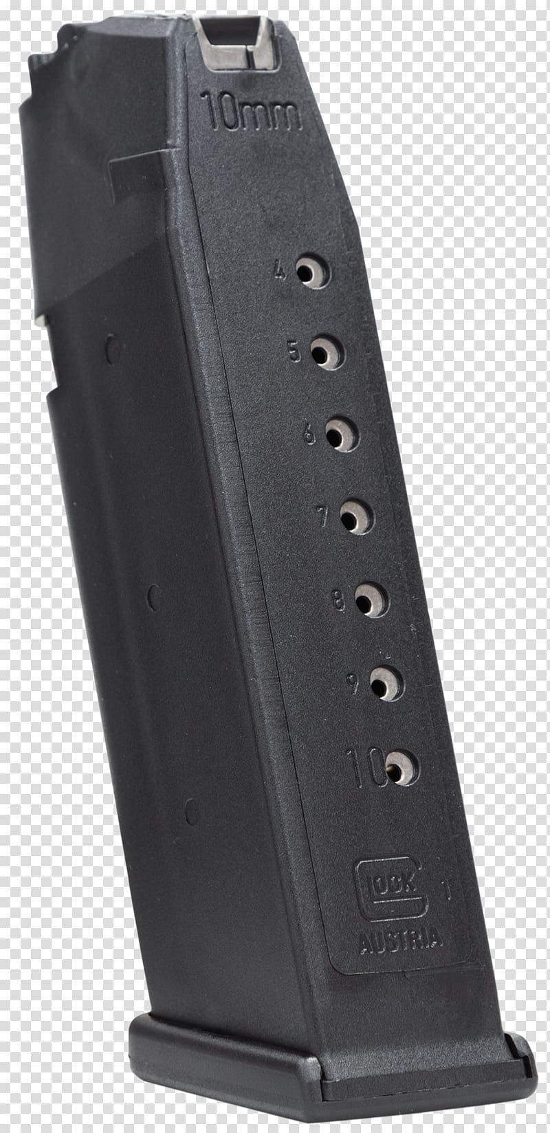 Glock 20 Magazine 9×19mm Parabellum Glock 26, others transparent background PNG clipart