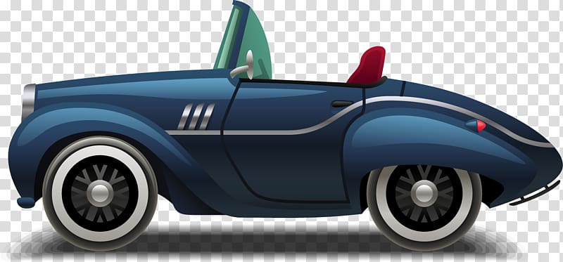 Sports car Car door Automotive design Convertible, Cartoon dark blue car transparent background PNG clipart