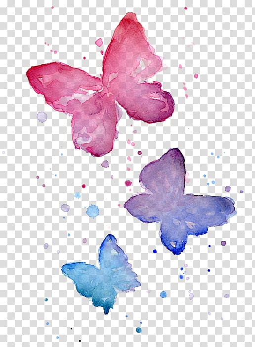 Butterfly Watercolor painting Printmaking Work of art, watercolor butterfly transparent background PNG clipart