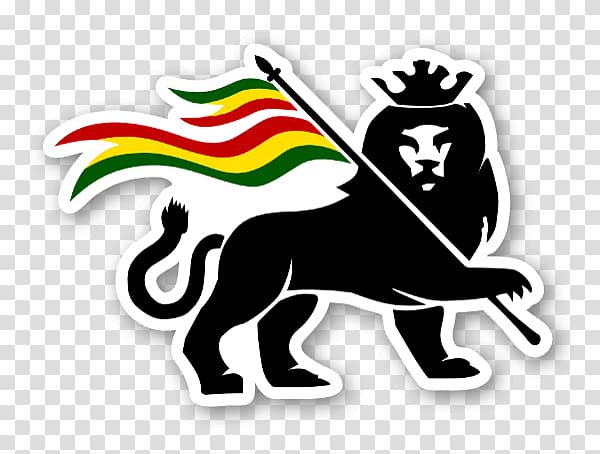 black lion logo, Rastafari Lion of Judah Logo Jah Zion, Rasta Lion transparent background PNG clipart
