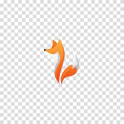 hand painted fox transparent background PNG clipart