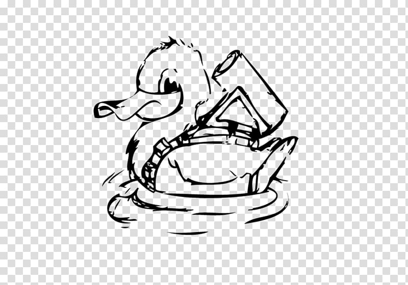 Duck Drawing Coloring book Line art , outline designs transparent background PNG clipart