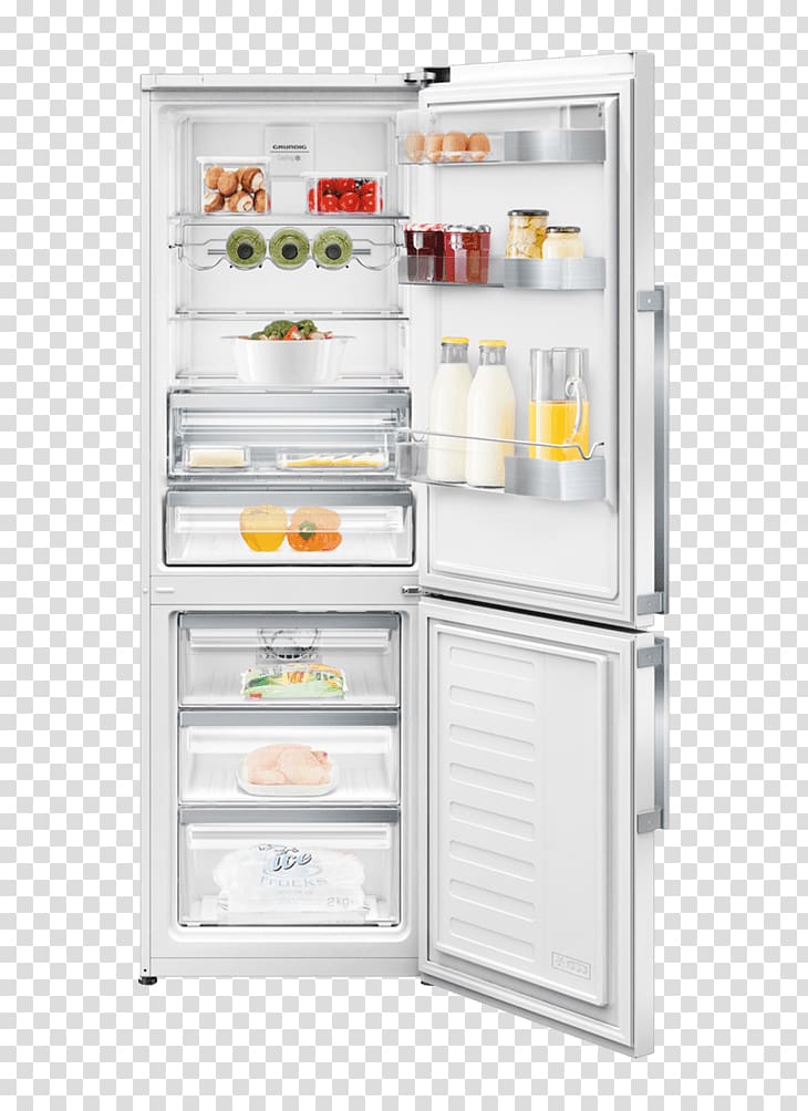 Refrigerator Grundig GKF15810N 50/50 Fridge Freezer Grundig EDITION 70 Samsung RB29FSJNDSS, refrigerator transparent background PNG clipart