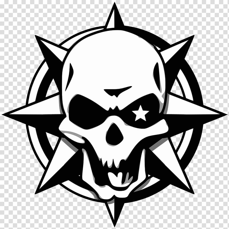 skull logo, CrossFire Video game Logo, nice transparent background PNG clipart