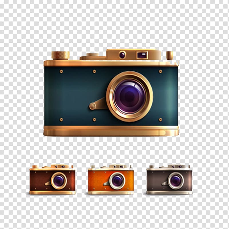 Camera Lens flare, Vintage Camera transparent background PNG clipart