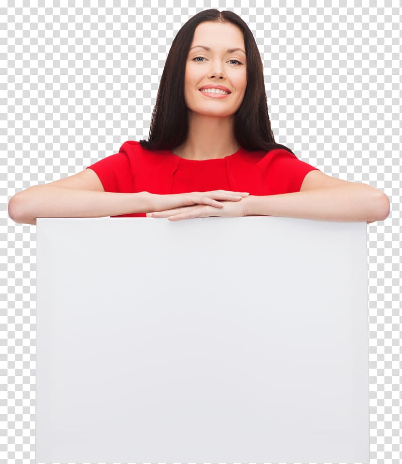 Advertising Christmas Woman, holding an eraser whiteboard transparent background PNG clipart
