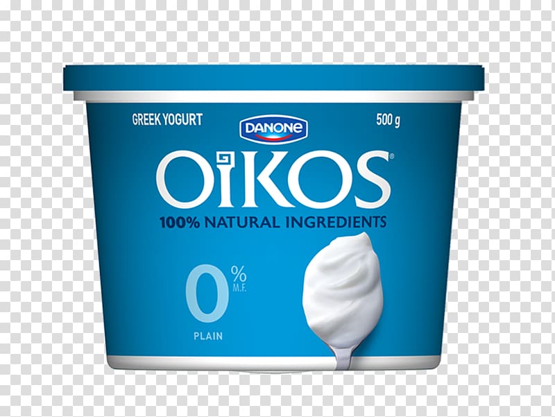 Greek yogurt Yoghurt Greek cuisine Danone Nutrition facts label, Plain yogurt transparent background PNG clipart