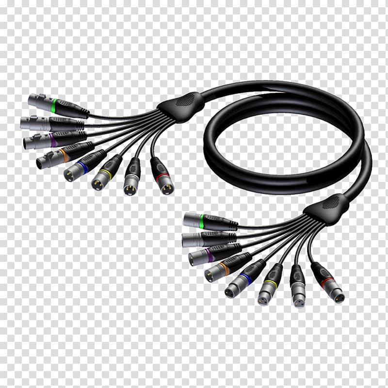 RCA connector Phone connector Audio multicore cable Electrical cable, audio multicore cable transparent background PNG clipart