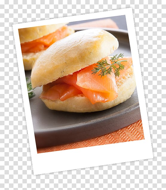Smoked salmon Lox Breakfast Bocadillo Fast food, breakfast transparent background PNG clipart