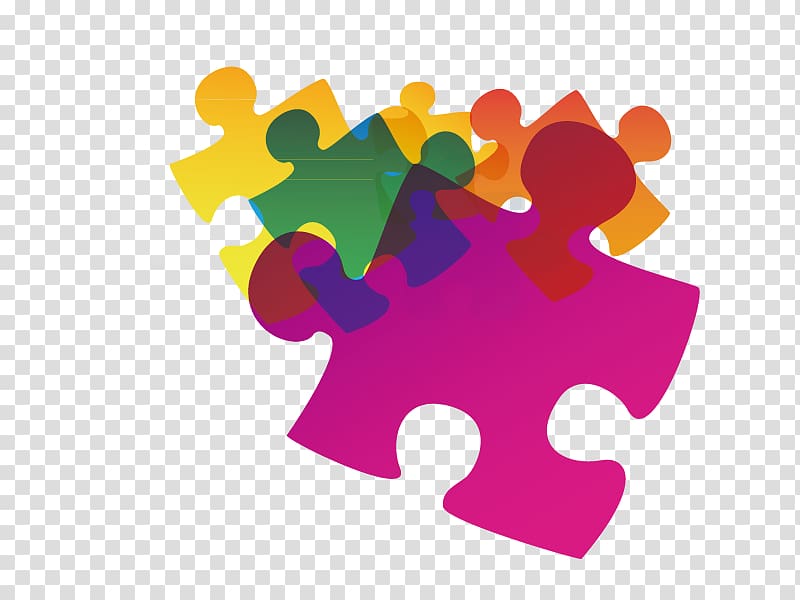 Jigsaw Puzzles , Colorful puzzle transparent background PNG clipart