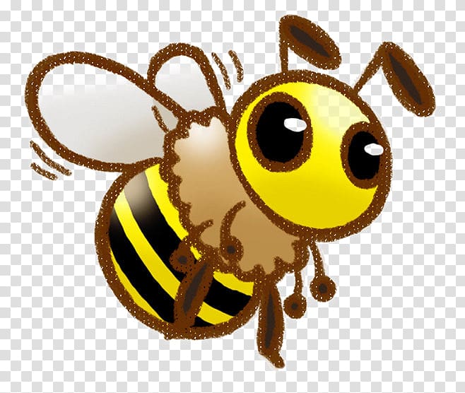 Carniolan honey bee Insect , Painted yellow bee transparent background PNG clipart