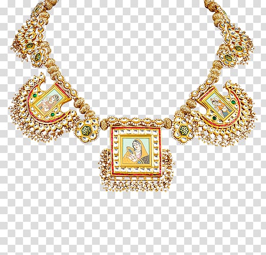 Necklace Tanishq Jewellery Gemstone Jewelry design, goddess lakshmi transparent background PNG clipart
