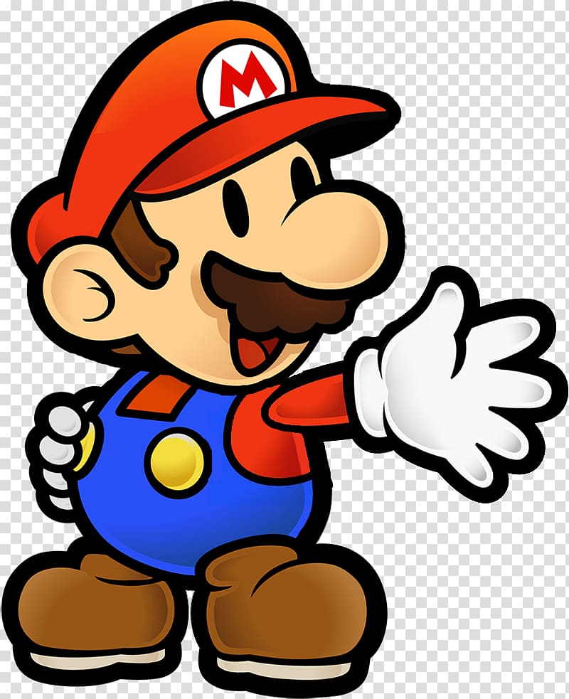 Mario , Super Paper Mario Super Mario Bros. Paper Mario: Sticker Star Paper Mario: Color Splash, mario transparent background PNG clipart