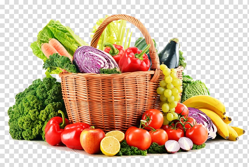 fruit and vegetable basket, Organic food Juice Vegetable Fruit Basket, Vegetable transparent background PNG clipart