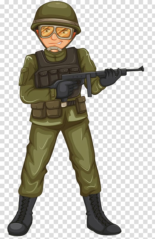 Soldier Illustration, Armed soldiers transparent background PNG clipart