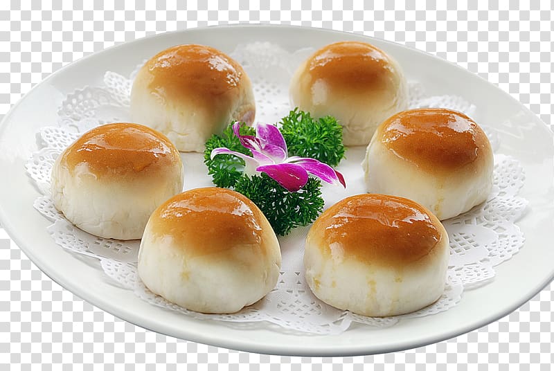 Cha siu bao Char siu Puff pastry Roast goose, Super-burned yellow broccoli transparent background PNG clipart