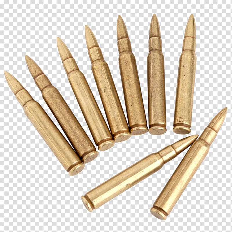 Bullet Ammunition Rifle Dummy round Firearm, bullets transparent background PNG clipart