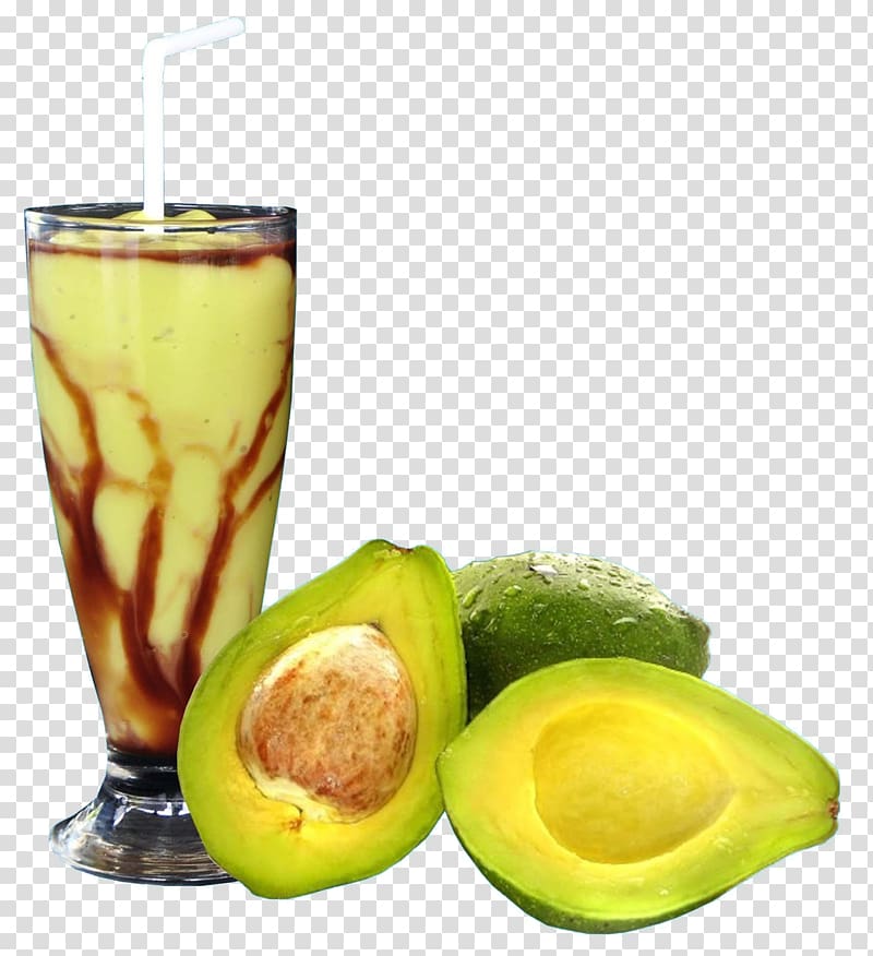 sliced avocado beside a glass of avocado smoothie illustration, Juice Key lime Mexican cuisine Carrot Breakfast, avocado transparent background PNG clipart