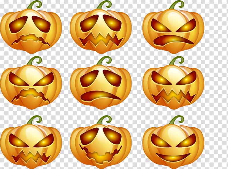 Halloween Pumpkin Jack-o\'-lantern, elements Halloween pumpkin blame transparent background PNG clipart